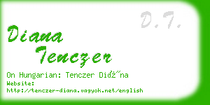 diana tenczer business card